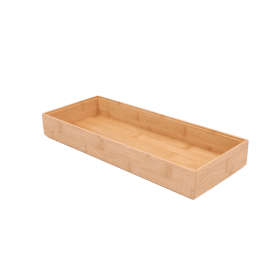 Better Homes & Gardens Bamboo Long Drawer Organizer, 15 IN W x 5.98 IN D x 1.97H, Natural Bamboo Color