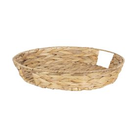 Better Homes & Gardens 16" Tan Round Water Hyacinth Woven Tray