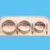 3pcs/Set; 2.36in/2.76in/3.15in; Stainless Steel Circle Mold & Hand Press Set; Cookie Cutter; Dumpling Press; Cooking Accessories Baking Tools