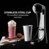 Ovente Classic Milkshake Maker Machine 2 Speed with 15.2 oz Stainless Steel Mixing Cup Compact & Easy Clean Drink Mixer Blender for Malted Milk ,Soft