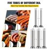 VEVOR Manual Sausage Stuffer Maker 15L Capacity, Two Speed Vertical Meat Filler Stainless Steel, Heavy Duty Sausage Filler with 5 Filling Funnels for