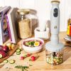 Beautiful Immersion Blender with 500ml Chopper and 700ml Measuring Cup White Icing by Drew Barrymore