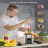 VEWIOR 1000W Smoothie Blender for Shakes and Smoothies; 11 Pieces Personal Blender for Kitchen; 2*23oz+10oz Blender Cups with To-Go Lids for Fruit Veg